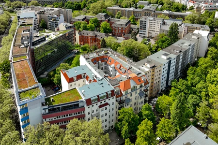 Luftaufnahme der Oberberg Fachklinik Fasanenkiez Berlin